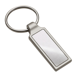 Schlüsselanhänger RE98-IRUN RECTANGULAR, silber