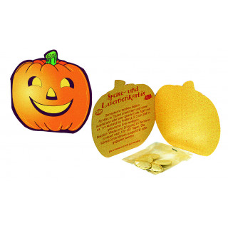Klappkärtchen Halloween, Kürbis-Samen, 1-4c Digitaldruck inklusive
