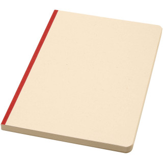 Liliana A5 Zuckerrohr und RPET Softcover Notizbuch, ziegelrot