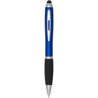 Nash RCS Stylus Kugelschreiber aus recyceltem Kunststoff mit farbigem Schaft und schwarzem Griff (schwarze Tinte), royalblau