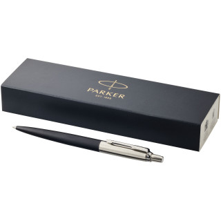 Parker Jotter Bond Street Kugelschreiber (blaue Mine), schwarz / silber