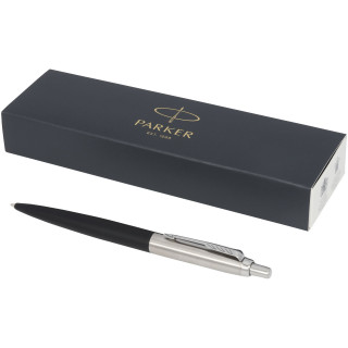Parker Jotter XL matt mit Kugelschreiber mit Chromverzierung (blaue Mine), schwarz