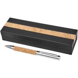 Cortegana Kugelschreiber (schwarze Mine), natur, silber