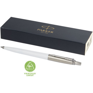Parker Jotter Recycled Kugelschreiber (blaue Mine), weiss