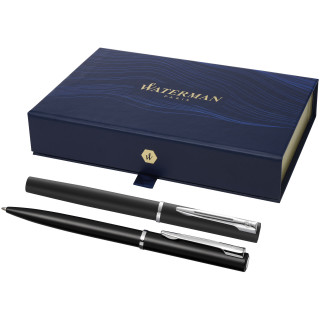 Waterman Allure Tintenroller und Kugelschreiber - Set (schwarze Mine), schwarz