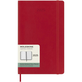 Moleskine Softcover 12 Monate Wochenkalender L, scharlachrot