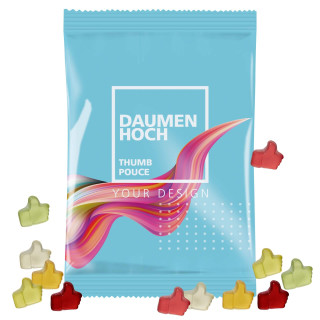 Fruchtgummi 100g Tüten - Daumen Hoch (w2p)