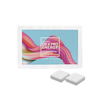Papiertütchen mit Mini DEXTRO ENERGY* Duo-Pack (w2p)