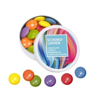 Mini Klappdose mit Schokolinsen (w2p)