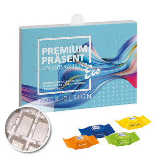 Premium-Präsent-Adventskalender "Eco" mit Ritter Sport Schokowürfeln (w2p)