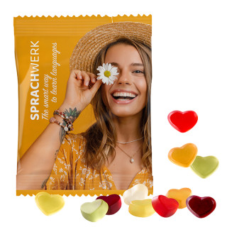 Fruchtgummi 10 g Tüten - Herzen - Express (w2p)