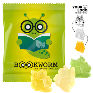 Fruchtgummi individuell 30 g, vegan im konventionellen Tütchen