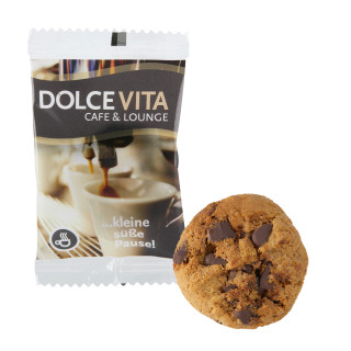 Flowpack mit Chocolate Mountain Cookies Minis
