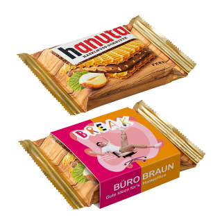 Hanuta im Werbeschuber