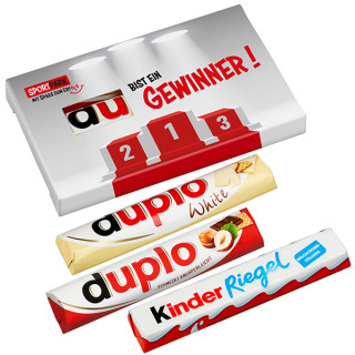 3er Duplo-Pack (1 Duplo klassisch, 1 Duplo weiß & 1 Kinder Riegel)
