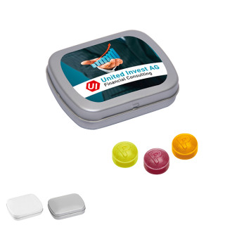 Mini-Klappdose mit Pulmoll Pastillen, 20 g - Express (w2p)