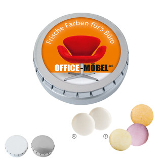 Mini-Drück-mich-Dose mit mentos, 50 g
