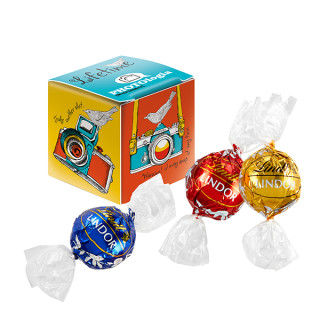Mini-Promo-Würfel mit Lindt Lindor Kugel Mix