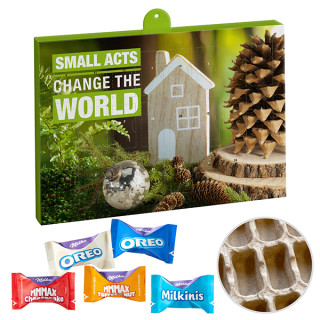 Premium-Marken-Adventskalender "Papier" mit Milka Favourites Mix