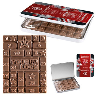 Adventskalender Mini Dekordose mit Standardmotiv für das Feld "24"
