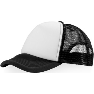 Trucker Kappe mit 5 Segmenten, schwarz / weiss