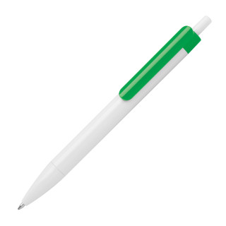 Kugelschreiber mit farbigem Clip, grün