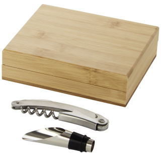 Merlou 2-teiliges Weinset, natur / silber