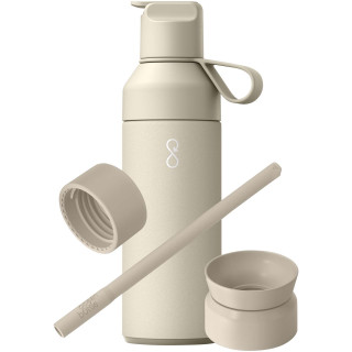 Ocean Bottle 500 ml 3 in 1 Set, sandstein