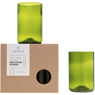 Originalhome 280 ml Trinkglas Set, grün