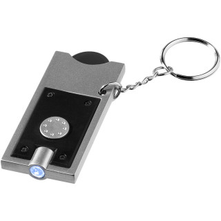 Allegro LED-Schlüssellicht mit Münzhalter, EXPRESS, schwarz, silber