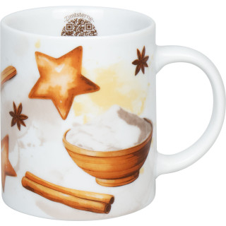 Könitz Porzellan Weihnachtsbäckerei Zimtsterne Tasse KC2 zusätzlich veredelbar