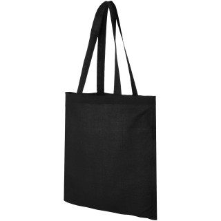 Madras 140 g/m² Baumwoll Tragetasche 7L, schwarz
