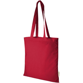 Orissa 140 g/m² Tragetasche aus Bio-Baumwolle 7L, rot