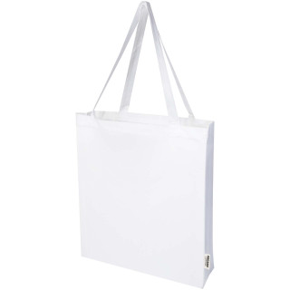 Odisha 180 g/m² OCS Bio Tragetasche mit Seitenfalten 14L, weiß