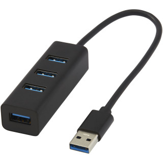 ADAPT USB 3.0-Hub aus Aluminium , schwarz, 5 GB
