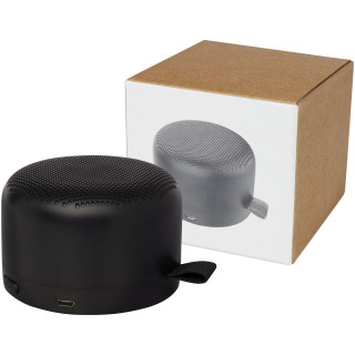 Loop 5W Bluetooth Lautsprecher aus recyceltem Kunststoff, schwarz
