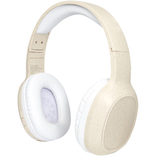 Riff Weizenstroh-Bluetooth®-Kopfhörer mit Mikrofon, beige
