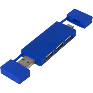 Mulan doppelter USB 2.0-Hub, royalblau
