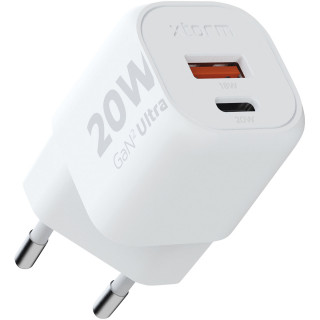 Xtorm XEC020 GaN² Ultra 20 W Wandladegerät, weiss