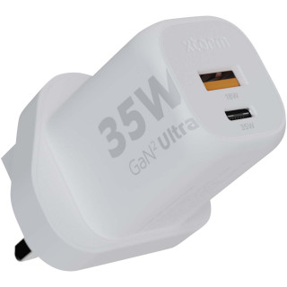 Xtorm XEC035 GaN² Ultra 35 W Wandladegerät mit UK-Stecker, weiss