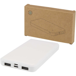 Intan 10 W 10.000 mAh Powerbank aus recyceltem Kunststoff, weiß