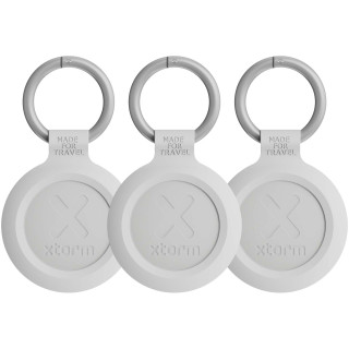 Xtorm XTAG2GA wasserfeste Reise-Smart-Tags, 3er Set, meliertes aschweiß