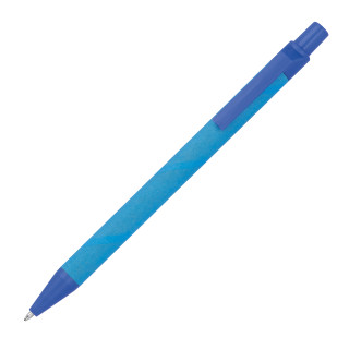 Kugelschreiber aus Papier und Mais DOMENICA, blau