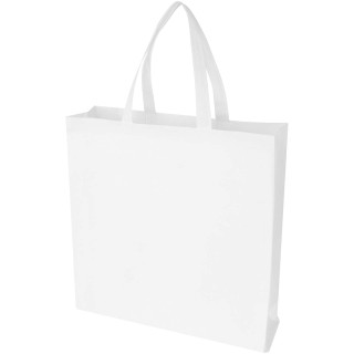 EcoSeal GRS-recycelte Nonwoven Tragetasche mit Zeitenfalten 12 L, weiß
