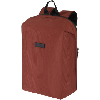 Luma 15" GRS Laptop-Rucksack aus recyceltem Material mit Diebstahlschutz 10L, ziegelstein