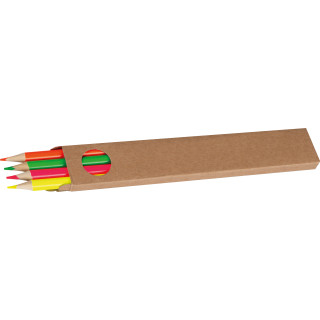 Textmarker Neon-Buntstifte Set, mehrfarbig
