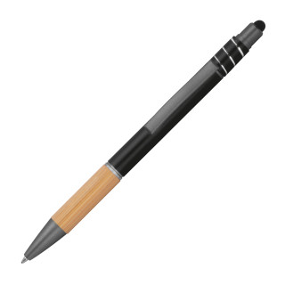 Fidget Kugelschreiber aus Aluminium MANUELA, schwarz