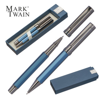 Mark Twain Schreibset CHRISTIAN, dunkelblau