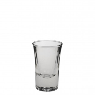 modernes Shotglas, Inhalt 3,4 cl, eichbar auf 2 cl