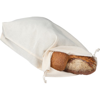 Baumwollbrotbeutel Baguette, weiss